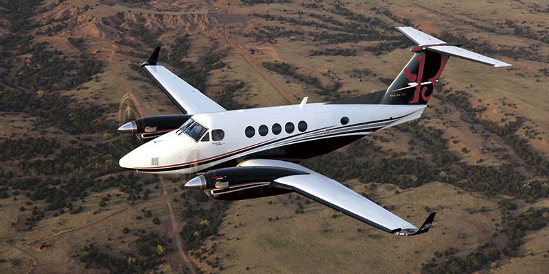 Beechcraft King Air 250 cabin for Opa-locka charter