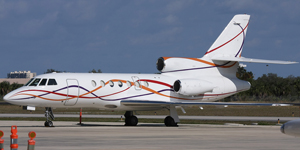 Dassault Falcon 50 view for Opa-locka charter