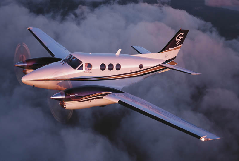 King Air 90 cabin for Opa-locka charter