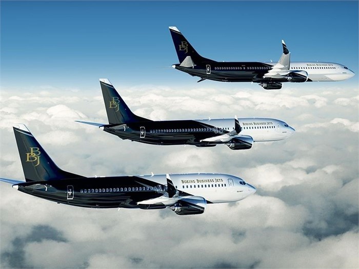 Boeing Business Jet (BBJ) view for Opa-locka charter
