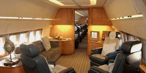 Boeing 757 VIP cabin for Opa-locka charter