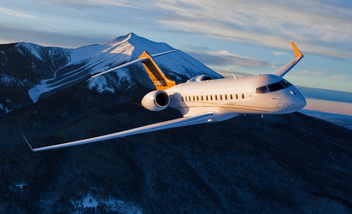 Bombardier Global Express cabin for Opa-locka charter