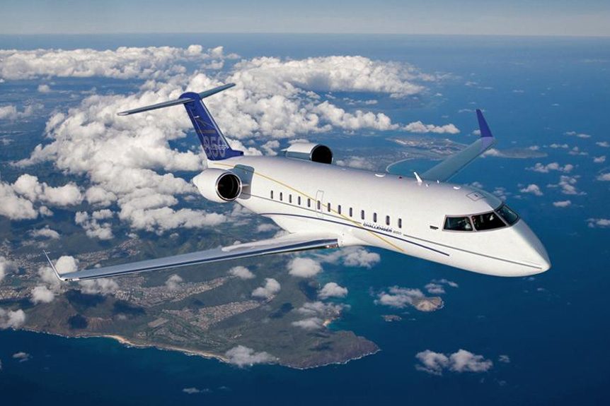 Challenger 850 cabin for Opa-locka charter